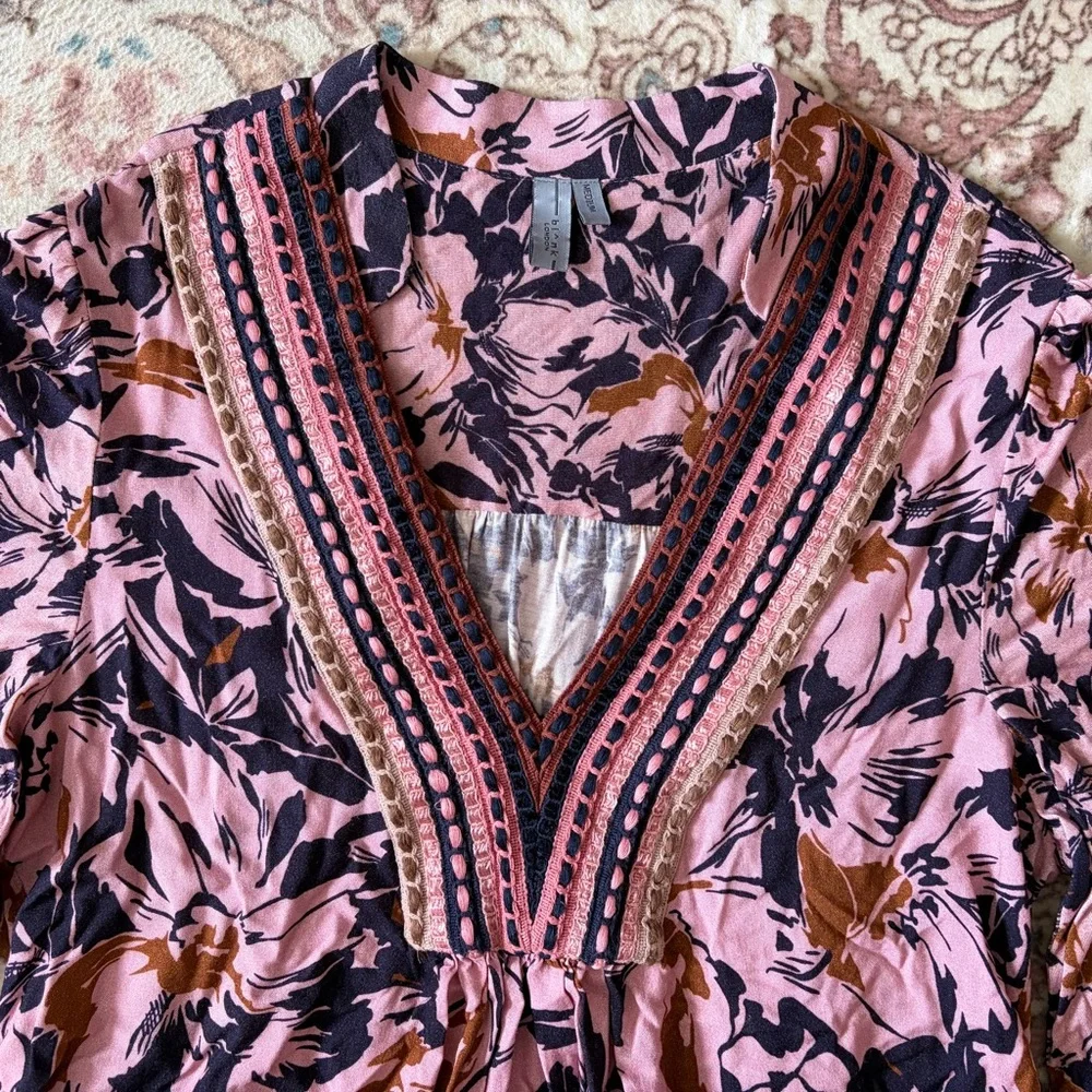 SOLD Anthropologie BI-nk Stephanie Long-Sleeve Top Medium - Picture 7 of 9